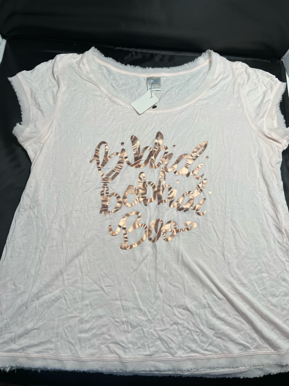 Bibbidi Bobbidi Boo Tee Shirt Size Large Disney Inspired light pink